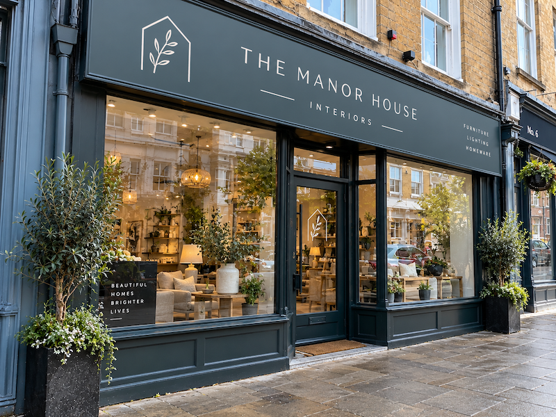 Shopfront business signage